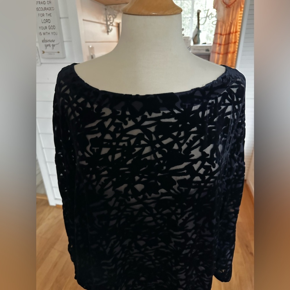 Velvet burnout tunic Eileen Fischer